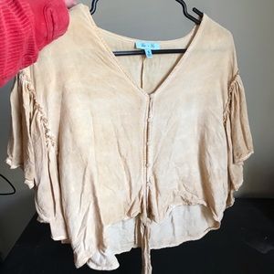 Open sleeve blouse